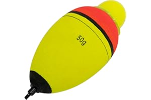 AERZETIX - Flotteur Bouchon Lumineux Rouge et Vert pour pêcher carnassier brochet Sandre Silure Truite - Crochet Canne à pêche Poisson