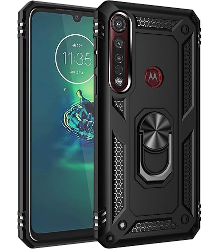 Schutzhülle Für Motorola Moto One Macro – Stoßfest, Mit Standfuß, Inklusive Displayschutzfolie