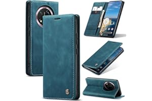 Cracedily Coque pour Honor Magic 7 Lite Pochette, Etui Protection Housse Premium en Cuir PU, Etui à Rabat Pochette de Portefeuille Étui pour Magic 7 Lite Case, Bleu Vert