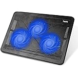 havit Cooling Pad 12"-17" Laptop Cooler with 3 Ultra Quiet Fans, Ergonomic Comfort Notebook Cooler with 2 USB Ports, HV-F2056