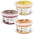 INSPIRE FOOD Popping Boba Variety Pack - Peach, Cherry & Lemon (3 x 450 gm) - No Artificial Colors - Lower Sugar, Real Fruit Juice - 100% Vegan & Glutenfree