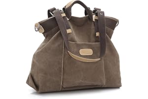 LOSMILE Borsa a mano grande in tela vintage,Borse a spalla,Borsa a tracolla in tessuto per donna/ragazza.