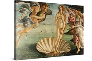 PICANOVA – Sandro Botticelli – The Birth of Venus 120x80cm – Quadro su Tela – Stampa Incorniciata con Spessore di 2cm Altre Dimensioni Disponibili Decorazione Moderna – Arte Classica