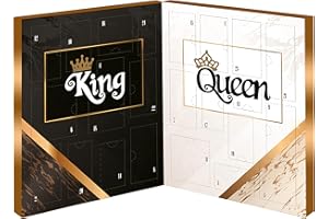 MATRASA COUPLE BOOK - Calendari dell'Avvento per le coppie - King & Queen- cura del corpo per lui e per lei - Calendari natalizi per uomini e donne