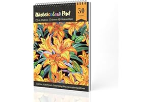 Enloffi Papel Acuarela A4 Cuaderno de Dibujo con 30 Hojas Libre de ácido Bloc de Dibujo Sketchbook Acuarela para Pintar Dibujar Bocetos Cuaderno Acuarela para Artistas Estudiantes Niños Adultos