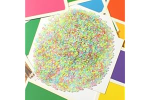 XDGBGFN 6000 Stück Bunt Sand Leuchtende Kleiner Kies Garten Steine Bunt Nachtleuchtend Steine Dekorsteine für Gärten Rasen Aquarium 3-5 mm