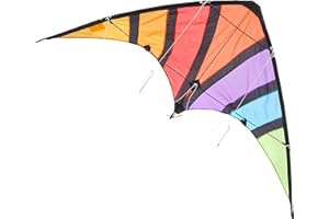 GÜNTHER FLUGSPIELE Paul Günther 1088 - Cerf-Volant de Sport Top Loop 130, cerf-Volant pour débutants, Voile en Polyester Ripstop résistant à la déchirure, tiges Robustes en Fibre de Verre