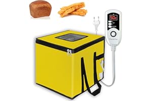 Cloud Fire Dough Proofing Box 150W Heizplatte mit Temperatursteuerung und Faltfunktion – Gärbox für Brotteig, Sauerteig, Joghurt, Natto und mehr für Hobbybäcker und Fermentation zuhause