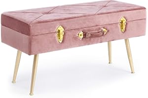 Bizzotto Panca Contenitore Polina Rosa Antico cod.0720327