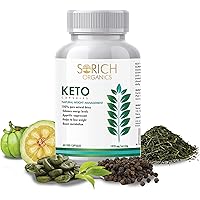 Sorich Organics Keto Capsules for weight loss - Natural & Advanced Fat Burner Supplement - 60 capsules