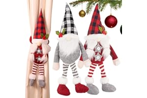 BETESSIN 2pcs Hebillas Cortina Decorativas Navidad Sujetador Cortina Abrazadera Accesorios para Cortinas Adornos Navideños Decoración Casa