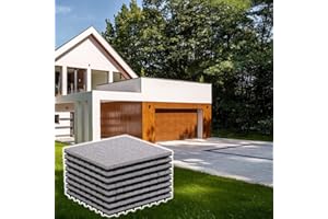 BodenMax Terrassenboden Klickfliesen Steckfliesen Garten Bodenbelag outdoor Steinplatten wasserfeste Platten für Aussen Gartenplatten Stein Klick Fliesen Terrasse | GRANIT | Klassik | 8 Stück 30x30cm