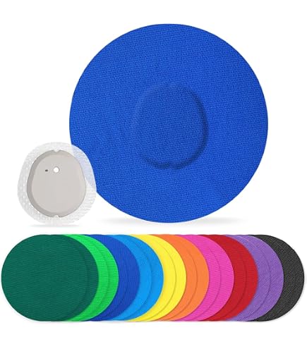 MySweetStitch - 10 x Dexcom G7 cerotti sensore con foro di ventilazione, Overpatch 65mm, cerotto impermeabile, traspirante, delicato sulla pelle, Pastello