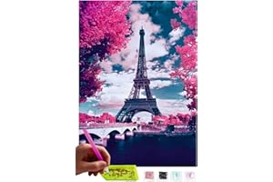 MISHBAY Diamond Painting Mosaïque DIY 5D Set | Tour de Paris Eiffel | Broderie | Point De Croix | Peinture Diamant par numéros | Home Décor mural | Peinture Décoration | Arts Craft
