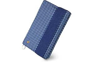 GUGGIARI® Uchwyt na karty kredytowe RFID - miękki i elastyczny - etui na klucze i elastyczne zamknięcie, może pomieścić karty bankowe i banknoty, Niebieski, S, Minimalistyczny