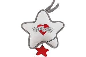 ROCK STAR BABY® by Tico Torres Spieluhr - Brahms Wiegenlied, Einschlafhilfe für Babys, Musikspieluhr, Schlafhilfe zum Aufhängen - Heart & Wings