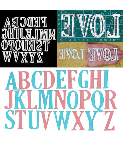 28-Piece Metal Alphabet Cutting Die Set - 1.7 Cm Letters For Card Making, Scrapbooking H5