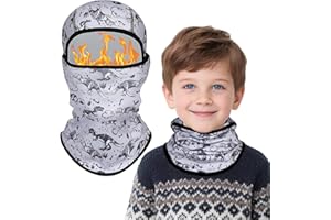 TAGVO Cagoule Balaclava pour Enfants - Charmants Dessins Animés, Multifonctionnel Cagoule Masque De Ski en Polaire Thermique Élastique Respirant, Chapeau avec Cache-Cou pour Garçons et Filles