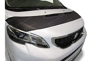 AUTO-BRA AB3-00345 Auto BRA kompatibel mit Peugeot Expert Traveller Citroen Jumpy Spacetourer Toyota ProAce ProAce Verso Bj. ab 2016, Opel Vivaro Zafira Life Bj. ab 2019 Haubenbra Steinschlagschutz