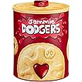 Jammie Dodger Biscuit Barrel Shortcake Biscuits with Raspberry Flavoured Jam Tin Storage Jar Xmas Gift NEW