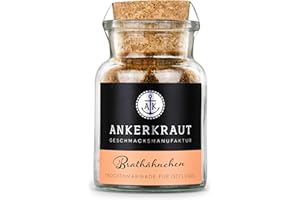 ‎ANKERKRAUT Ankerkraut Brathähnchen, BBQ-Rub, 75g im Korkenglas, Marinade für Hähnchen-Fleisch, knuspriges Chicken selber im Backofen Grill und Pfanne machen, lecker schmecker