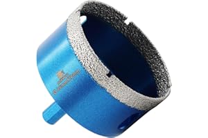 BRSCHNITT – Foret diamant sec, 68 mm, scie-cloche diamant avec tige triangulaire pour porcelaine, carrelage, céramique, pierre, granit, marbre