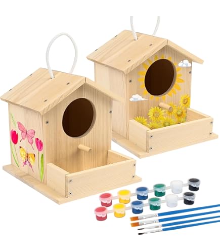 DIY Bug Hotel Kit Kit Hôtel à Insectes Baker Ross - 2 Modèles à Monter - Bricolage Jardin Enfants 5 Ans Activité Jardin Nature