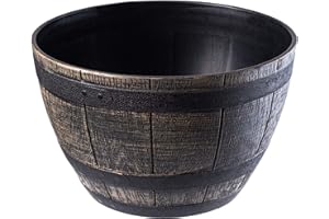 ‎KADAX Kadax Flower Pot, Round, Weatherproof, Plastic, Indoor / Outdoor Plant Pot, for Home, Garden, Balcony, Patio, ø 40cm, dark brown