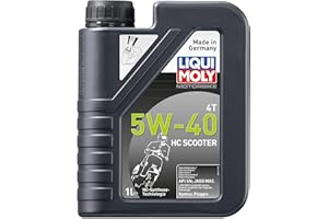 LIQUI MOLY Motorbike 4T 5W-40 HC Scooter, 1 L, Huile moteur de la technologie de synthèse de moto, SKU: 20829, neutre