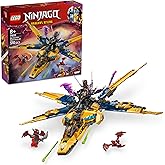 LEGO NINJAGO Ras and Arin's Super Storm Jet Creative Toy Featuring 3 Ninja Minifigures for Kids Ages 71833-8 and Over