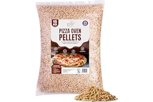 Pelle & Sol 15kg Wood Pellets - Premium Fuel for Pizza Ovens & Grills, High Heat Output - Ideal for Pellet Pellet Smokers, BBQs - Easy-Light Cooking Pellets - Bagged for Easy Storage & Handling