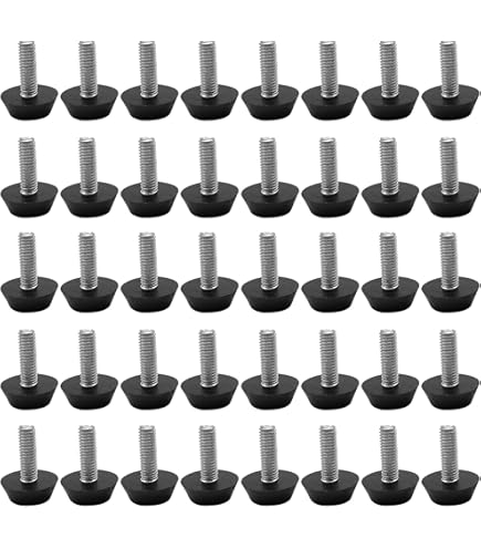 Packung Mit 20 Nivellierfüßen Für Möbel – DOLASO M6 X 22 Mm Verstellbare Tischbeinschoner Mit Gewindeschaft 22 Mm Einschraubbare Nivellierfue Fur Mobel 84721025
