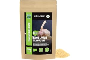 Alpi Nature Vitlök Granulerad BIO 500g, Torkad och Granulerad Vitlök, Ekologiska Vitlöksgranulat