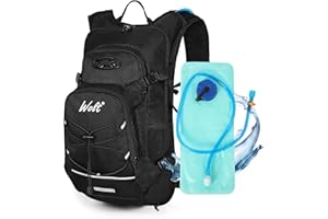 WOLT Hydration Backpack 18L Hiking Water Backpack with 2L Water Bladder for Men Women, Hydration Pack for Running Cycling Biking and Climbing