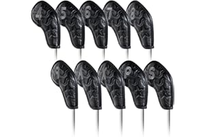 CRAFTSMAN GOLF 10ps/set Star Iron Headcover set Protector Velcro Closure For Right Handed Golfer Golf Clubs