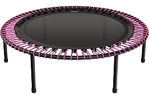 ‎BELLICON bellicon Klassik Fitness Trampolin 100/112/125 cm mit praktischen Klappbeinen und Gummiseilringfederung bis 150kg (Stark)