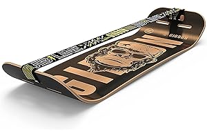 Gibbon GIBOARD Set Ceasar – Freestyle & Training Balance Board | 106 cm di lunghezza | JibLine Slackline | Lock & Roll-System | Pad in sughero | Per interni ed esterni | Legno certificato FSC | GIBBON