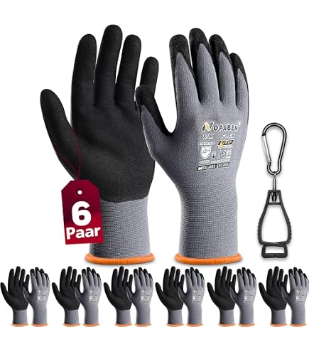 Engelbert Strauss evertouch Winter NITRILSCHAUM HANDSCHUHE, Qualitative Arbeitskleidung, Größe: 9 bei Günstiger Preis