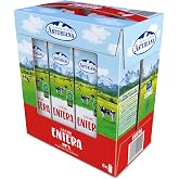 Central Lechera Asturiana Whole Milk UHT Brik Pack 6x1L