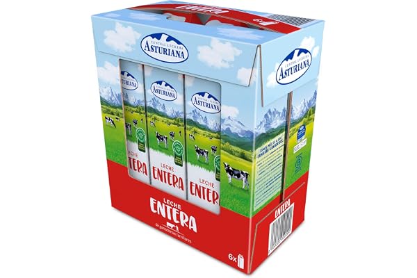 Central Lechera Asturiana Leche Entera UHT Brik Pack 6x1L
