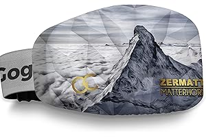 GogglesCover Premium: Protective ski and snowboard goggles cover, Matterhorn black & white esign