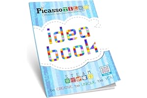 PicassoTiles Książka pomysłów z ponad 90 pomysłami na strukturę