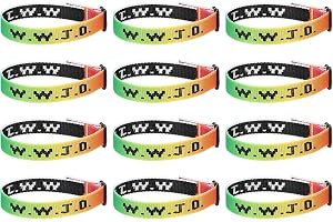 PATIKIL 12 st W.W.J.D armband, kristna gåvor armband justerbara vävda armband vad skulle göra armband flätade armband, flerfä