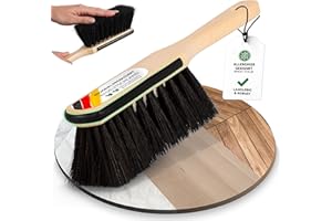‎ORGAFLIX ORGAFLIX Premium Handfeger Rosshaar mit Kantenschutz, extra staubbindend durch hochwertige Rosshaarmischung, Handbesen ohne Besen, Hand-Rosshaarbesen, Hand-Kehrbesen, Made in Germany