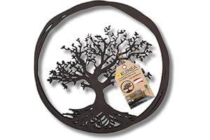 KUINEA® Baum des Lebens Wanddeko [Farbe Anthrazit] Wanddekoration Holz für Zuhause, Schlafzimmer, Wohnzimmer, Küche, Lebensbaum Wanddeko, Wanddeko Baum, Lebensbaum Deko, Lebensbaum Holz, Holz Wanddeko