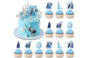 XTAGUVDM Cake Topper Kit, 34 Pcs Decorazione per Torta Compleanno, Happy Birthday Cake Topper,Cake Topper per Torte di Compleanno Decorazione