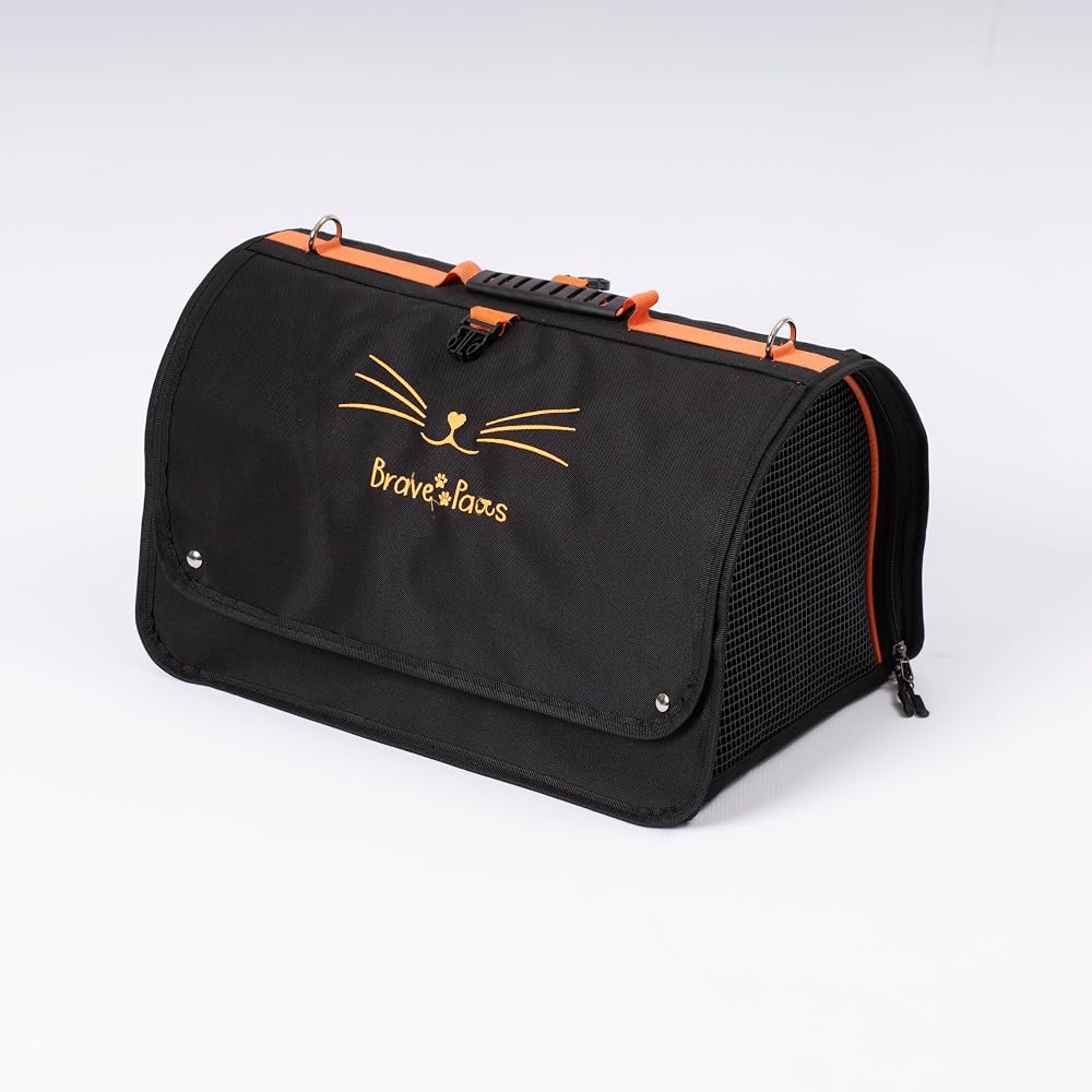Flybag Plastik Dayanıklı Fileli Kedi Ve Köpek Taşıma Çantası Seyahat Çantası Gri 45 * 25 * 26cm (Siyah)
