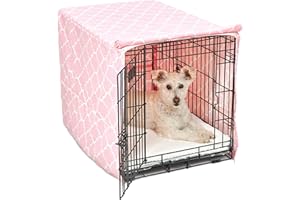 New World BCVR-30PKT Hundebox-Abdeckung, Stoff mit Teflonschutz, für 76 cm große Hundeboxen von New World und MidWest, rosa Designer-Muster