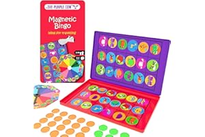 PC THE PURPLE COW The Purple Cow PC061 Animal Bingo Magnetic Travel Game