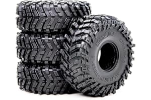 HOBBYSOUL Neumáticos 1.0 de 70 x 27 mm de alto, para todo terreno, súper suave, pegajoso, para RC Crawler 1/24 SCX24 1/18 TRX4M Upgrades